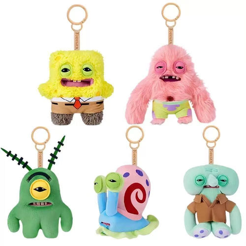 Funny Ugly Plush Monster Keychain – Cartoon-Inspired Bag Charm Blind Box Plush Pendant